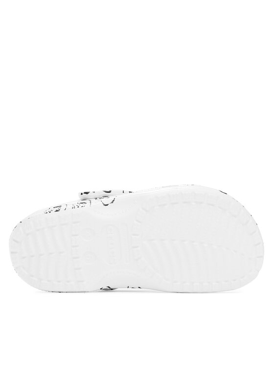Nazouváky Crocs Crocs Classic Skull Print Clog 208993 Bílá | Eobuv.cz