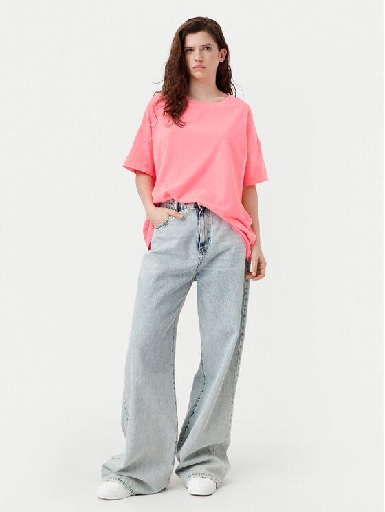 American Vintage American Vintage Póló Pymaz PYM02AH24 Rózsaszín Oversize
