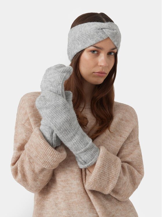 Vero Moda Sieviešu cimdi Vero Moda 10291617 Pelēks