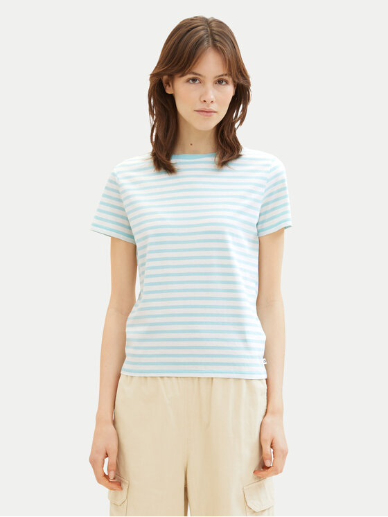 Tom Tailor Denim Tom Tailor Denim T-shirt 1035867 Verde Boxy Fit