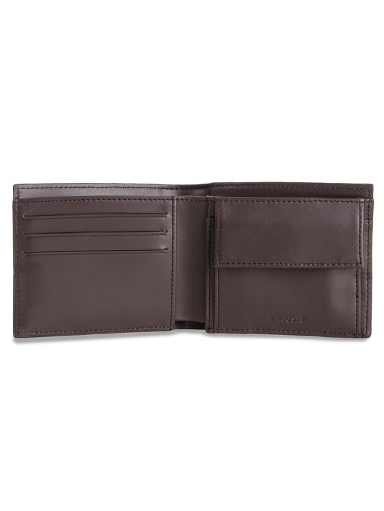 Lacoste Denarnica Lacoste Large Billfold & Coin NH1112FG Rjava