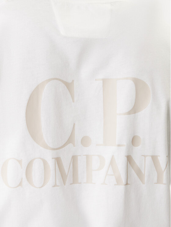 C.P. Company C.P. Company Camiseta 20CMTS086A005100W Écru Regular Fit