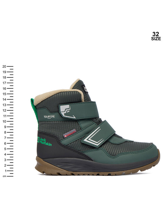 Jack Wolfskin Снігоходи Jack Wolfskin Polar Bear B Texapore Mid VC K A62144 E0206 Зелений