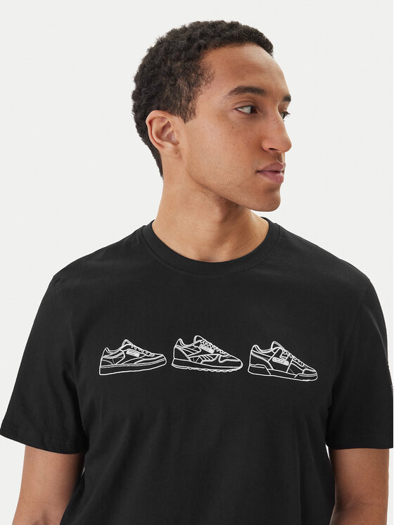 Reebok Reebok Camiseta Harley RK25569CCM Negro Regular Fit