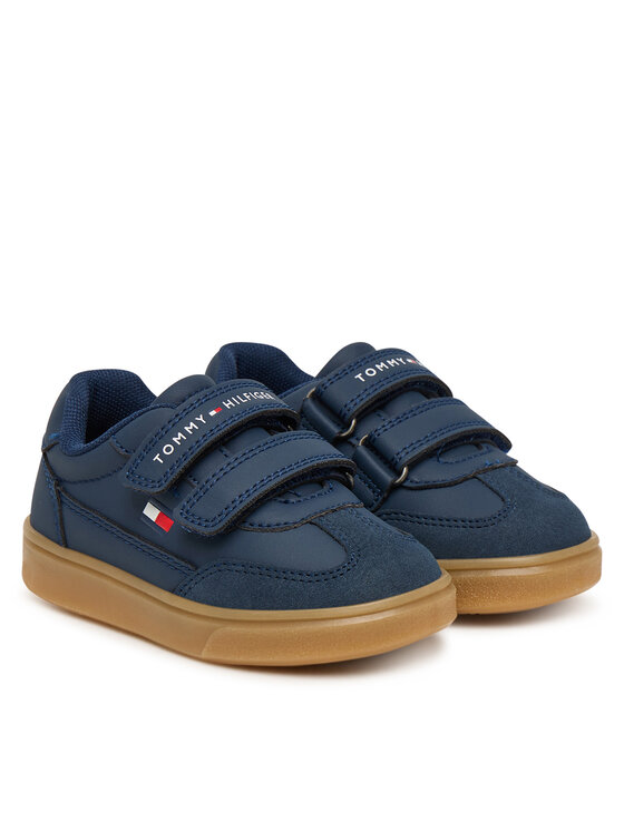 Tommy Hilfiger Сникърси Tommy Hilfiger Low Cut Velcro Sneaker T1X9-35219-1269 M Тъмносин