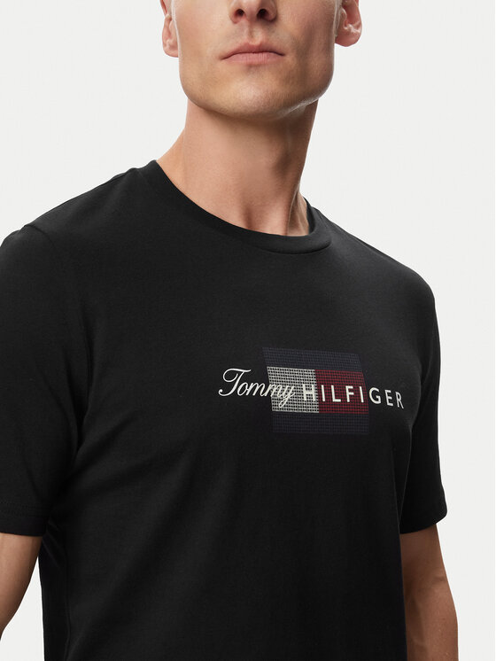 Tommy Hilfiger Tommy Hilfiger Camiseta MW0MW43226 Negro Regular Fit