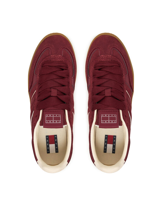 Tommy Jeans Superge Tommy Jeans The Greenwich Edge Suede EN0EN02924 Bordo rdeča