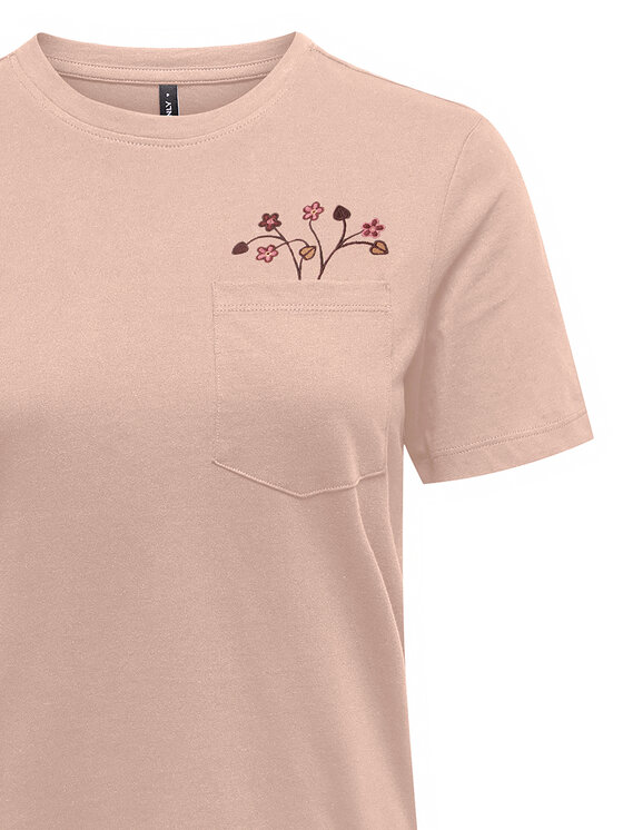 ONLY ONLY Футболка Polly 15317989 Рожевий Regular Fit