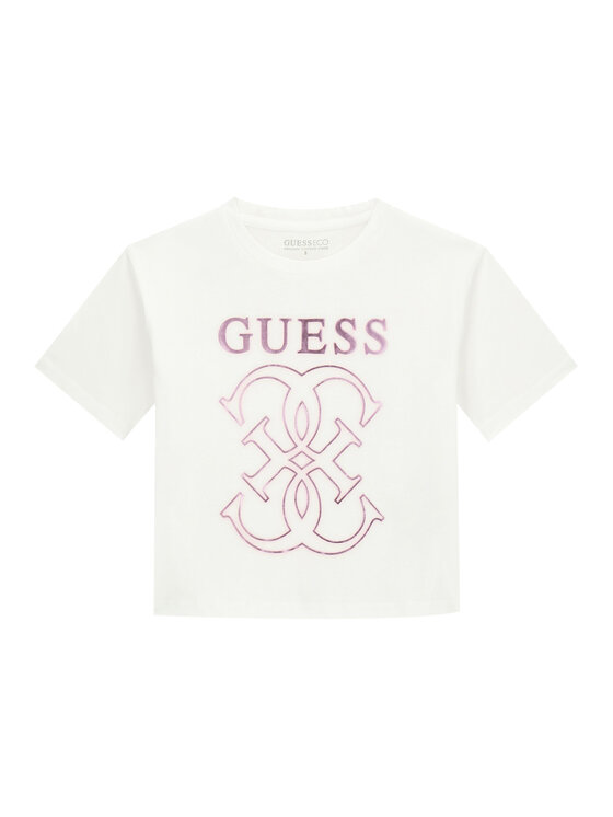 Guess Guess Футболка J6RI22 K8HM4 Білий Regular Fit