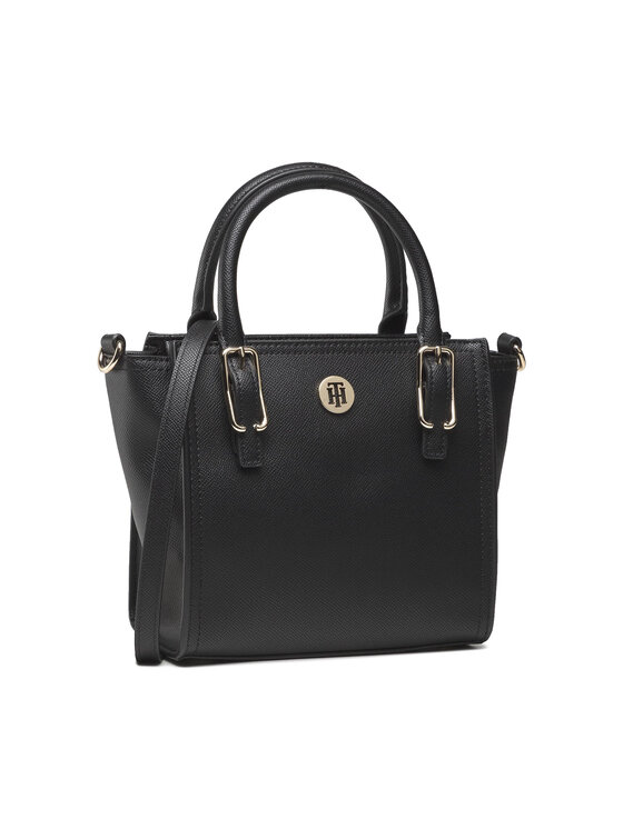 Tommy Hilfiger Torebka Tommy Hilfiger Honey Small Tote AW0AW10449 Czarny