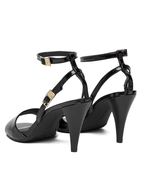 Tommy Hilfiger Sandale Tommy Hilfiger Th Elegant Patent Sandal FW0FW08961 Negru