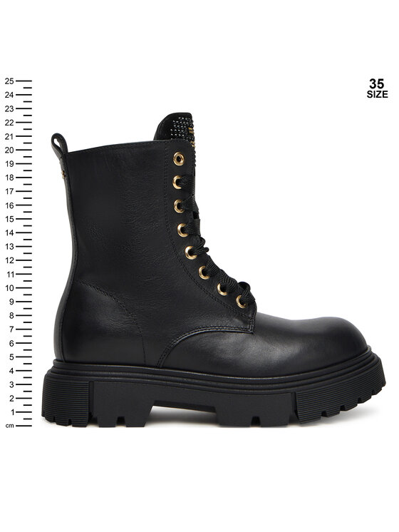 Elisabetta Franchi Черевики туристичні Elisabetta Franchi Lace-Up Bootie F4A5-E0411-1251 D Чорний