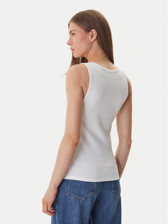 DKNY DKNY Top DJ6T1730 Blanco Slim Fit