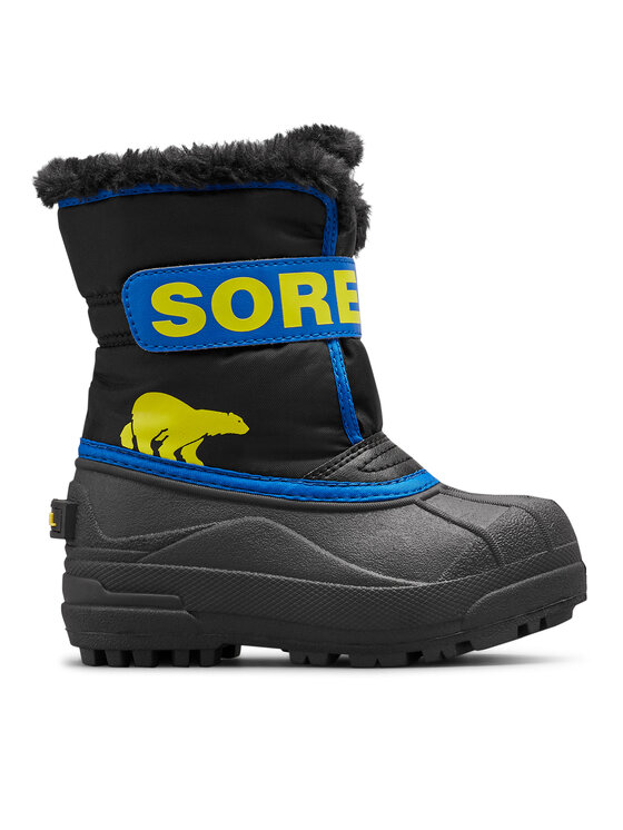 Sorel Sniega zābaki Sorel Childrens Snow Commander™ BootNC5190-001 Melns