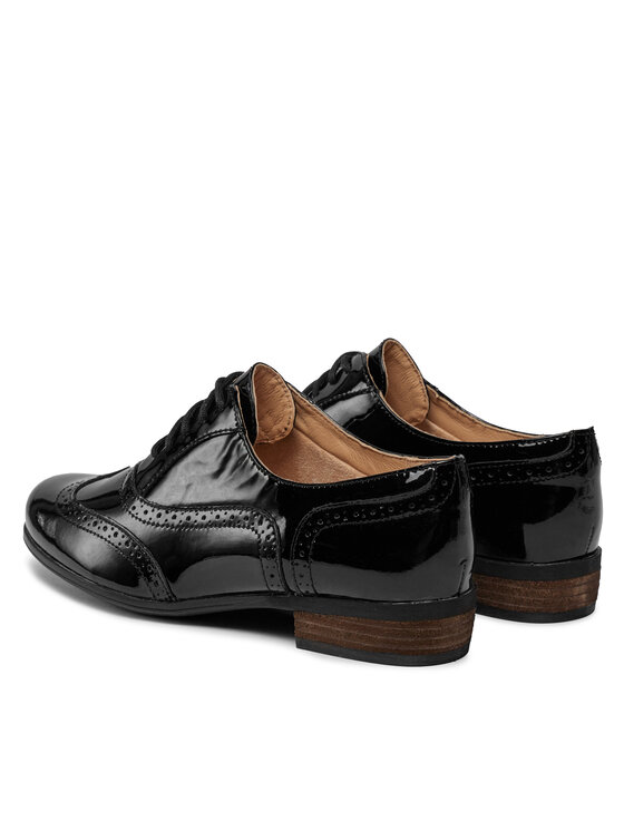 Clarks Оксфорди Clarks Hamble Oak 203506494 Чорний