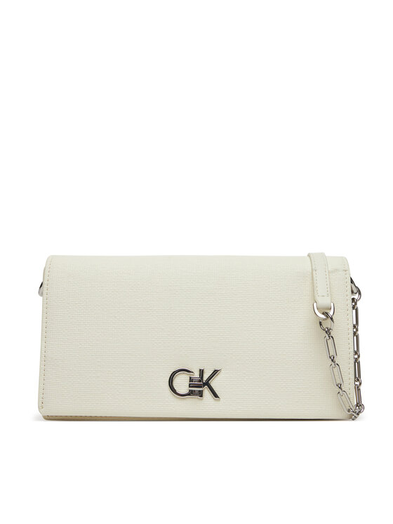 Calvin Klein Ročna torba Calvin Klein Ck Mini Chain Bag_Tex K60K613180 Bela