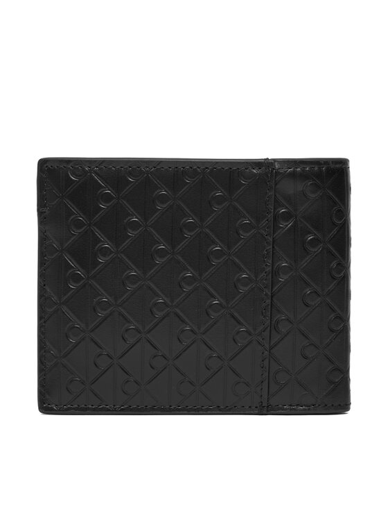 Calvin Klein Etui na karty kredytowe Calvin Klein Embossed Emblem Billfold W/ Coin LV04D1129G Czarny