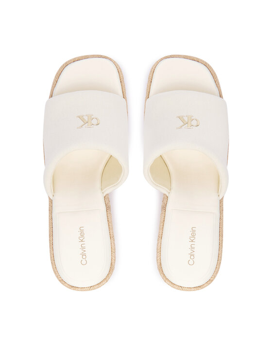 Calvin Klein Espadrilles Calvin Klein Wedge Espad 70 Canvas Mg HW0HW03282 Krém