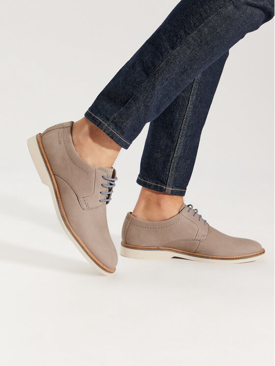 Scarpe Stringate Derby Uomo Clarks Atticus Lace – Suola Leggera Con Inserto Cushion Soft In Schiuma Ortholite, Comfort Duraturo E Ammortizzazione