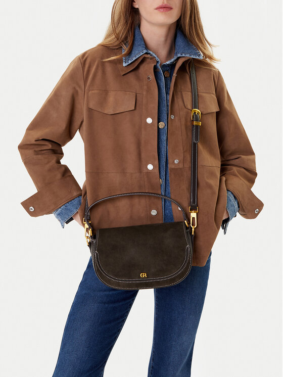 U*N様 定価6万　GUNTAS Genuine Leather Crossbo Мъжка чанта Crossbody, тънка Crossbody, естествена кожа, кафява