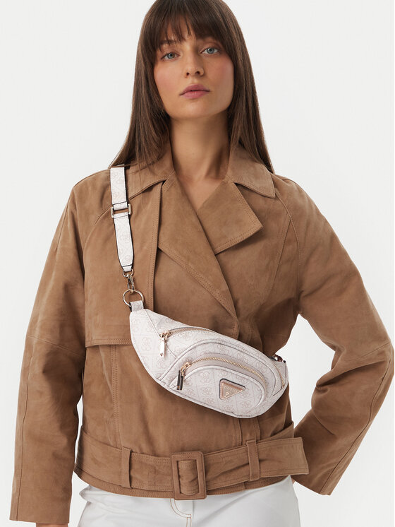 Guess Borsetă Guess Latona Travel TWHB92 11080 Crem
