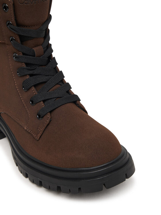 Calvin Klein Schnürstiefeletten Calvin Klein Lace-Up Bootie V3A5-83421-0315 Dunkelbraun
