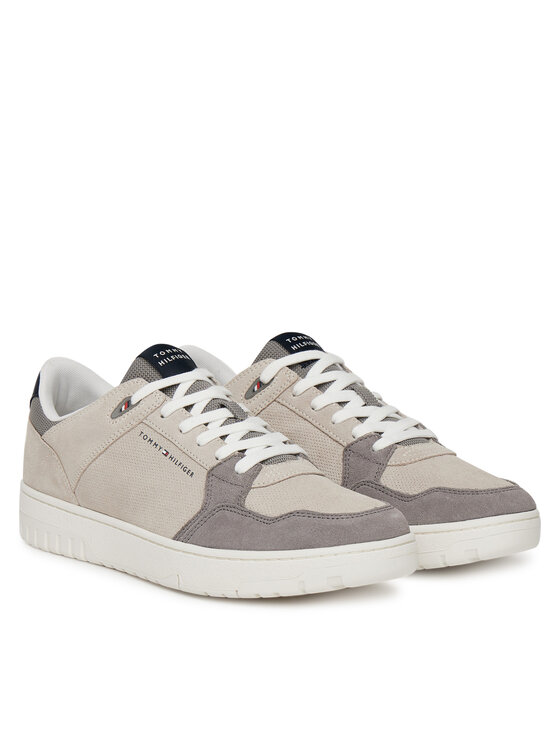 Tommy Hilfiger Sneakersy Tommy Hilfiger Basket Core Lite Suede FM0FM05519 Beżowy
