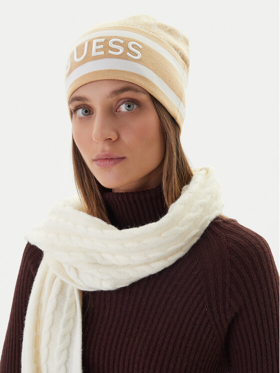 Guess Czapka Guess W4BZ21 Z3JD2 Beżowy