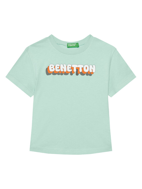 United Colors Of Benetton United Colors Of Benetton T-Shirt 3I1XG10HT Πράσινο Regular Fit
