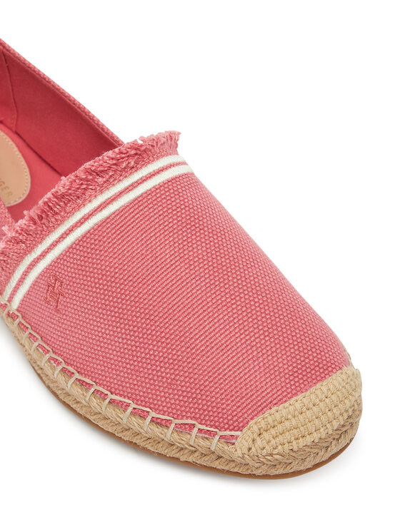 Tommy Hilfiger Espadrile Tommy Hilfiger Fringe Canvas Closed Espadrille FW0FW08881 Roza