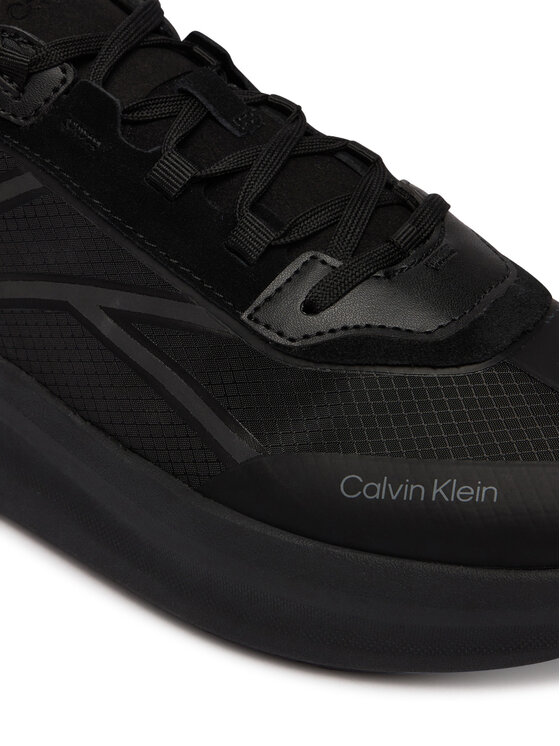 Calvin Klein Laisvalaikio batai Calvin Klein Chunky Run Laceup Stripe Ny HM0HM02160 Juoda