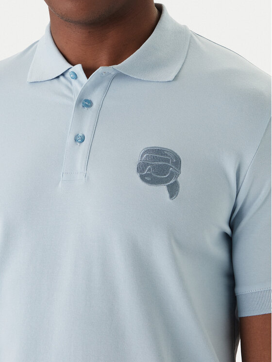 KARL LAGERFELD KARL LAGERFELD Polo 745022 561235 Celeste Regular Fit