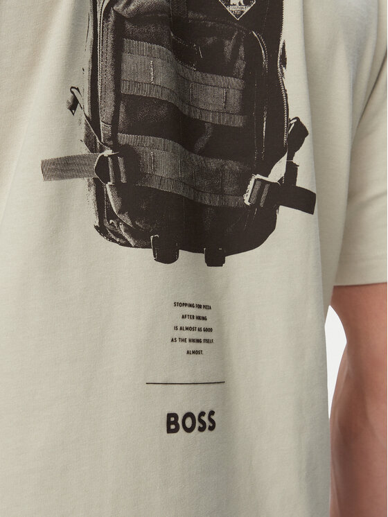 BOSS BOSS Camiseta Te Tools 50571290 Beis Regular Fit