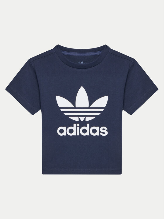adidas adidas Футболка adicolor Trefoil IY2382 Cиній Regular Fit