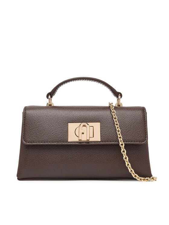 Furla Ročna torba Furla 1927 WE00423 ARE000 4284S Temno rjava