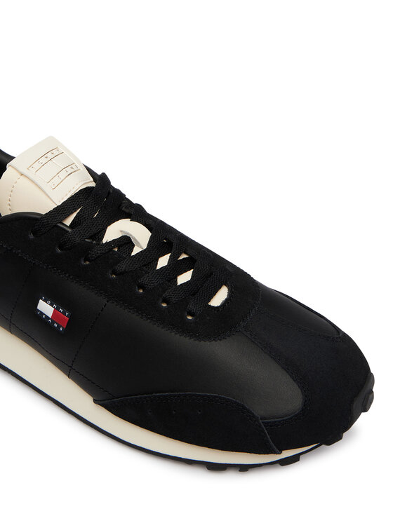 Tommy Jeans Sneakersy Tommy Jeans Tjm Retro Runner Archive Mix Mat EM0EM01763 Czarny