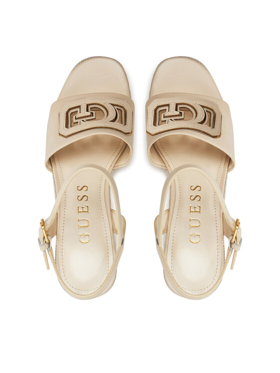 Guess Espadryle Guess FLJFML LEA03 Beżowy