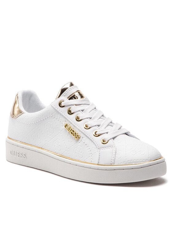Guess Sneakersy Guess Beckie/Active Lady/Leather Lik FL5BEK FAL12 Biela