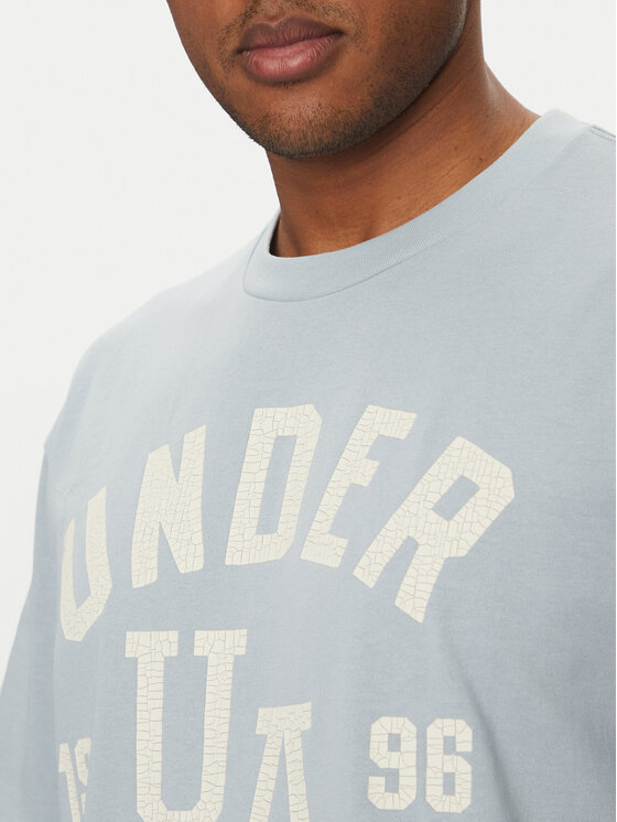 Under Armour Under Armour Футболка Heavyweight Varsity 1390179 Блакитний Oversize