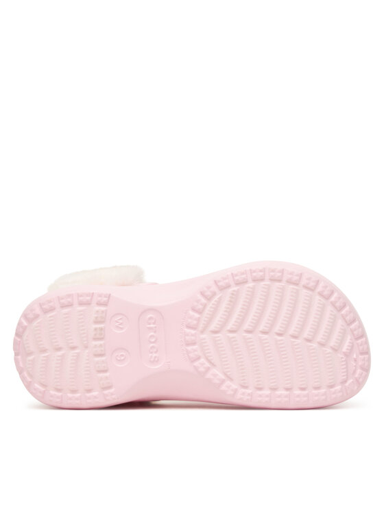 Crocs Шльопанці Crocs Classic Platform Fuzz Lined Clog 212854 Рожевий