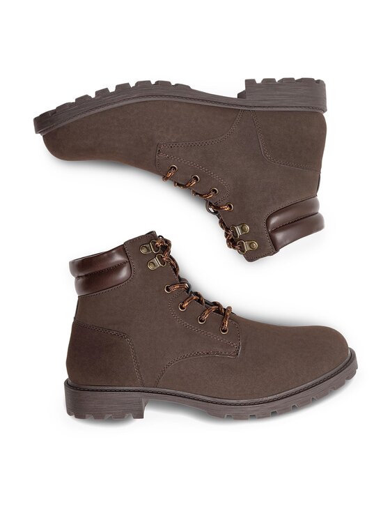 Lanetti Šnurovacia obuv Lanetti MYL8491-1 Hnedá