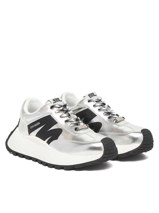 Steve Madden Sneakersy Steve Madden Supercampo SM11004808 Stříbrná