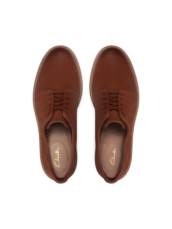 Clarks Nizki čevlji Clarks Baille Stitch 261612764 Rjava