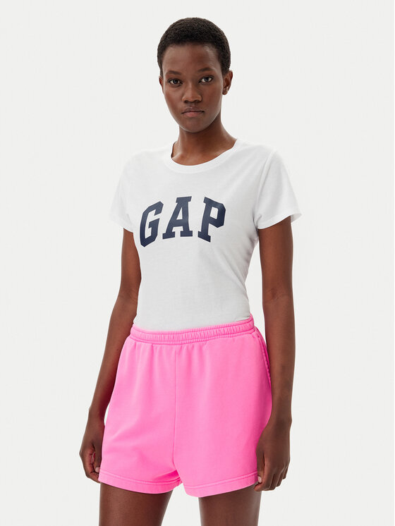 Gap Gap Majica 729555-12 Bela Regular Fit