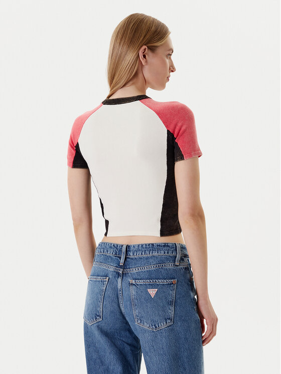 Guess Guess Футболка W5YR44 Z2YJ2 Écru Regular Fit