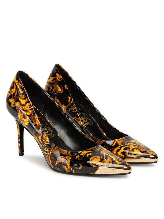 Versace Jeans Couture Pantofi cu toc subțire Versace Jeans Couture 79VA3S50 ZS366 Negru