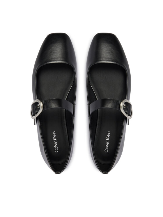 Calvin Klein Балеринки Calvin Klein HW0HW03037 Черен