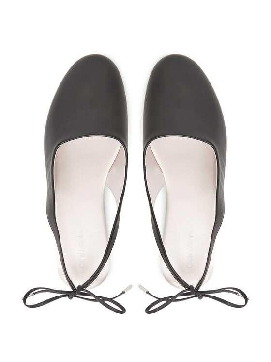 Calvin Klein Baleríny Calvin Klein Ballerina Sling Back Lth HW0HW02655 Čierna