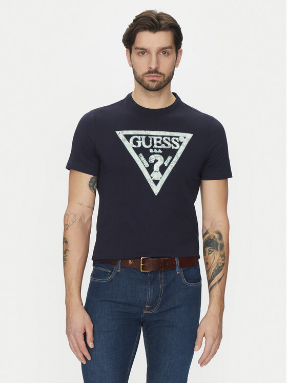 Guess Guess Футболка M5GI06I3Z14 Cиній Classic Fit