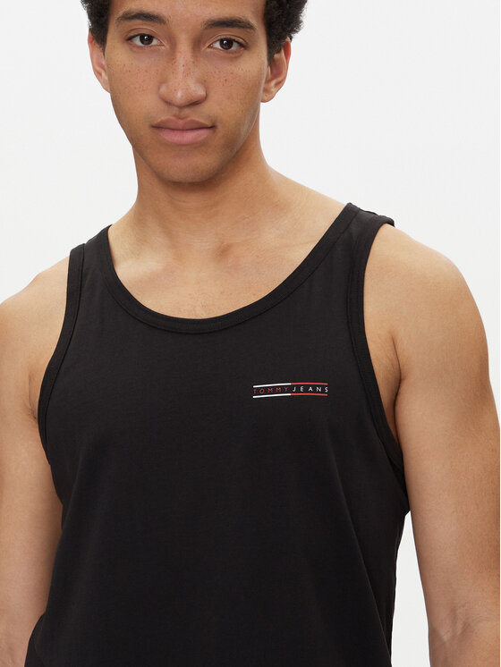 Tommy Jeans Tommy Jeans Majica brez rokavov Entry Graphic DM0DM20790 Črna Slim Fit